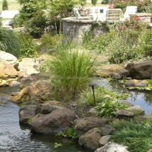 pond landscaping design evansville IN